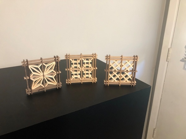 Kit DIY dessous de verre Kumiko