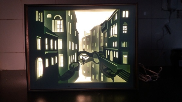 Veilleuse en papier cartonnée