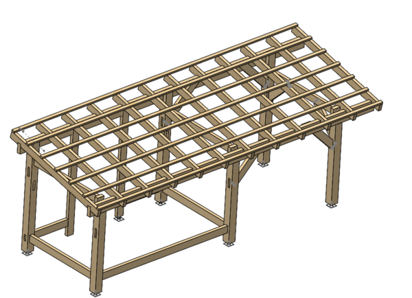 Abri vélo + mini pergola
