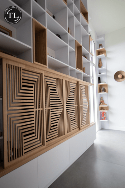 Bibliothèque cathédrale, portes coulissantes