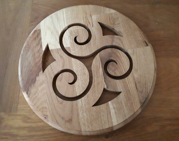 Dessous de plat ou centre de table en chêne