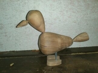 Poule en bois