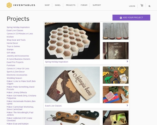 Inventables - Beaucoup de projets