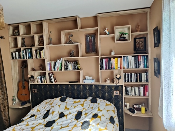 Tête de lit bibliothèque
