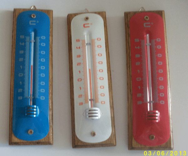 THERMOMETRES  differente couleurs.