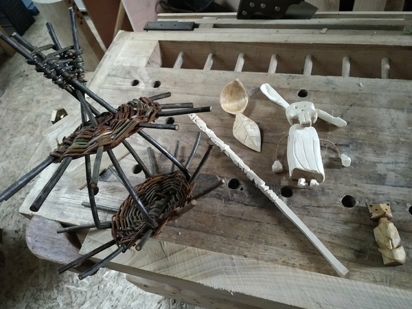 Réalisations pendant le festival "copeaux comme cochons"