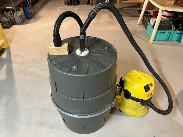 Aspirateur cyclonique à copeaux