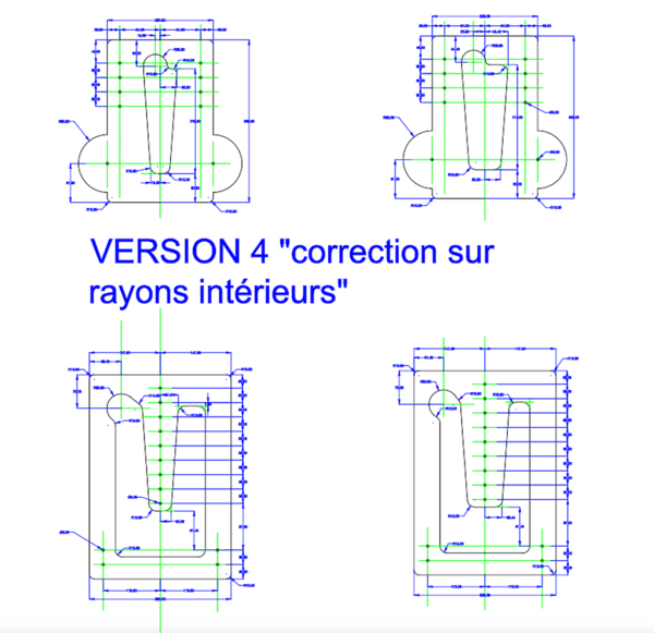 Plaques pour réalisation d'assemblage "queue d'aronde conique"