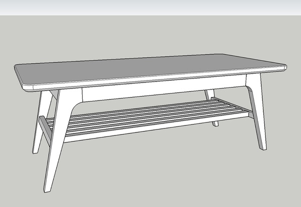 Table basse "à la Squarerule"