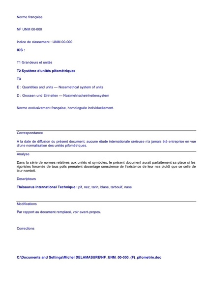 Travail sur les unités de mesure (la Pifométrie)