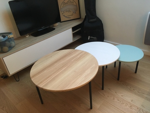 Tables basses rondes