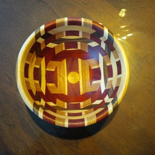 Bol en segments, différentes essences