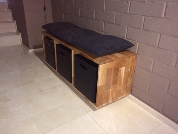 Mud house bench - banc de hall d'entrée