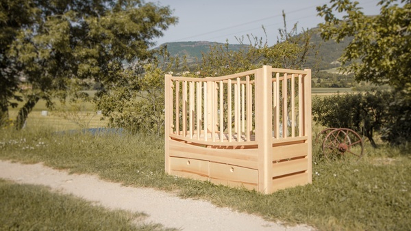 Lit bébé en frêne