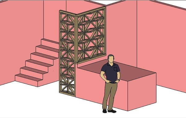 Plan claustra kumiko