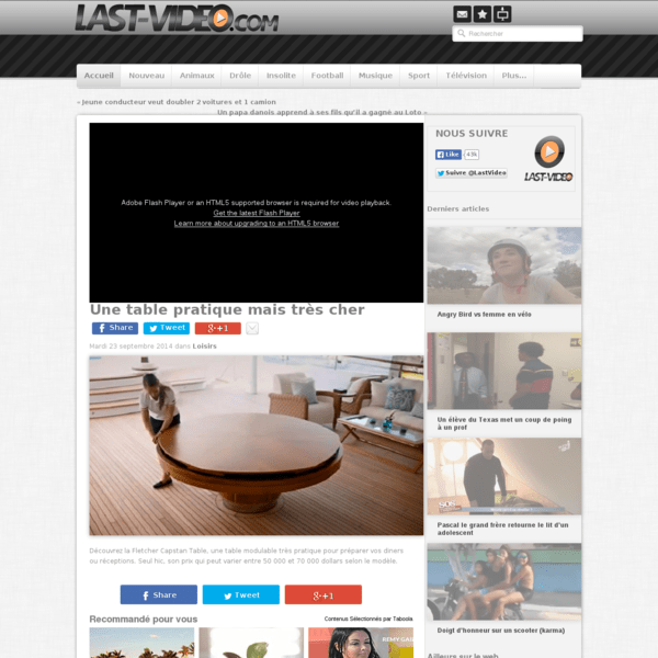 Table ronde extensible magnifique