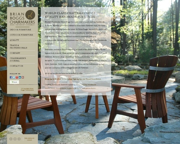 Brian Boggs, fabriquant de chaises