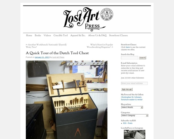 Coffre hollandais par Lost Art Press