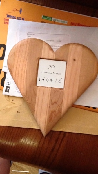 Coeur pour maman en tassaut