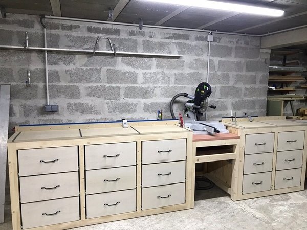 Établi scie radiale