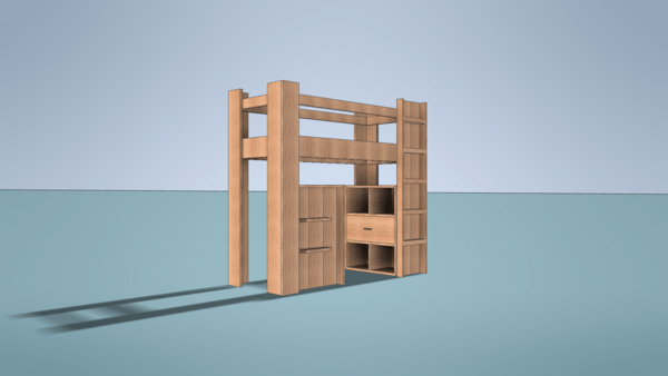 Lit enfant aménagé