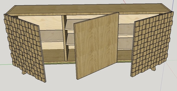 Enfilade quadrillée