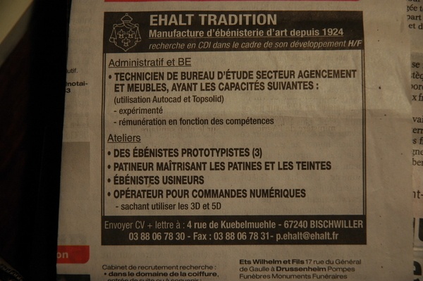 Offres d'emplois en Alsace