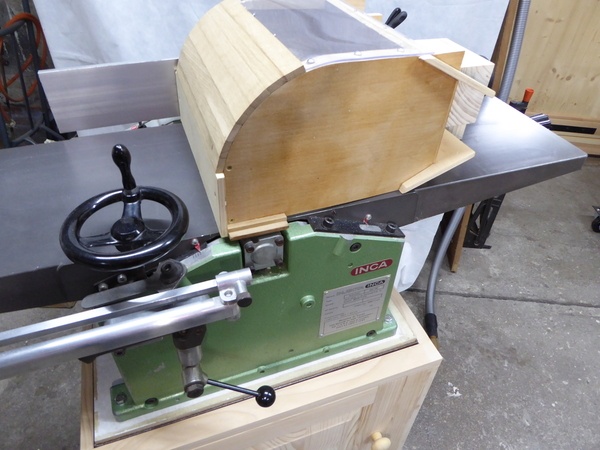 Capteur de copeaux raboteuse avec hublot de contrôle