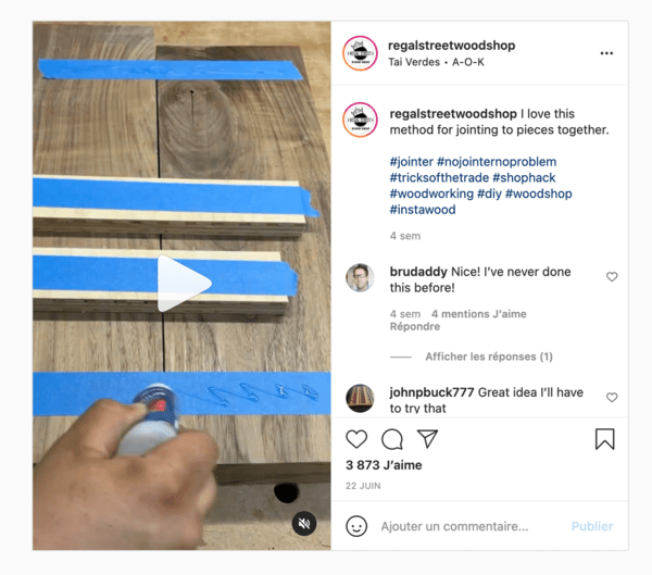 Assemblage planches plat joint