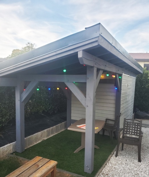 Abri de vélo + mini pergola