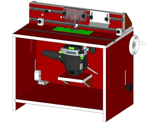 Table défonceuse système de levage amélioré complet