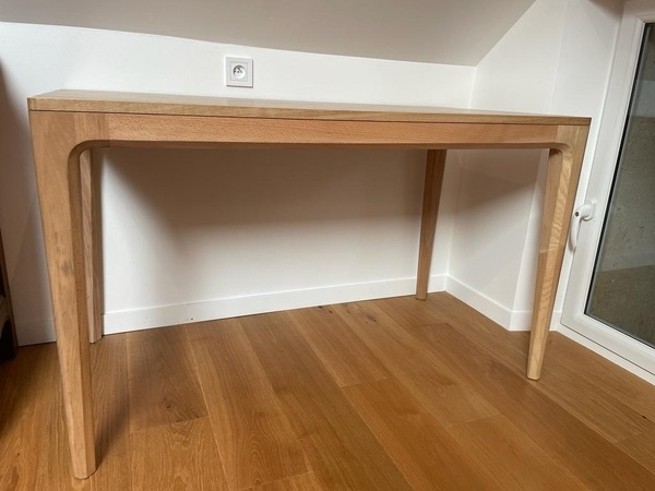 Essai pieds de table transformés en bureau