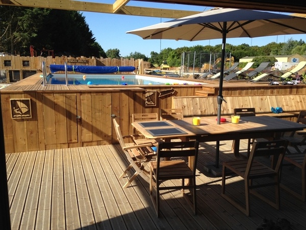 Piscine bois à Cesson