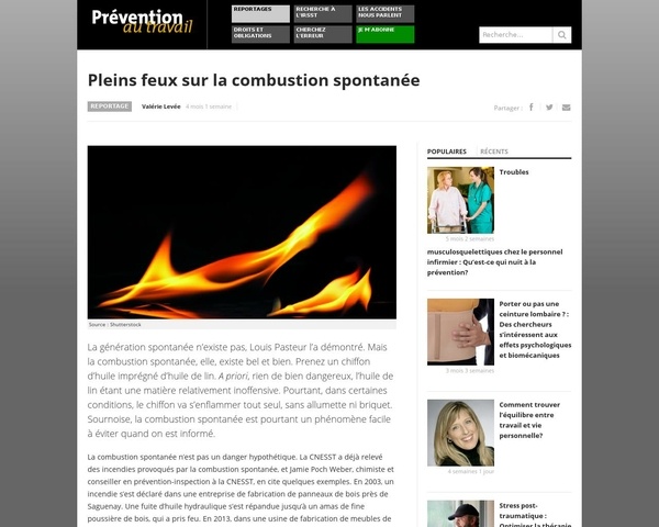 Combustion spontanée