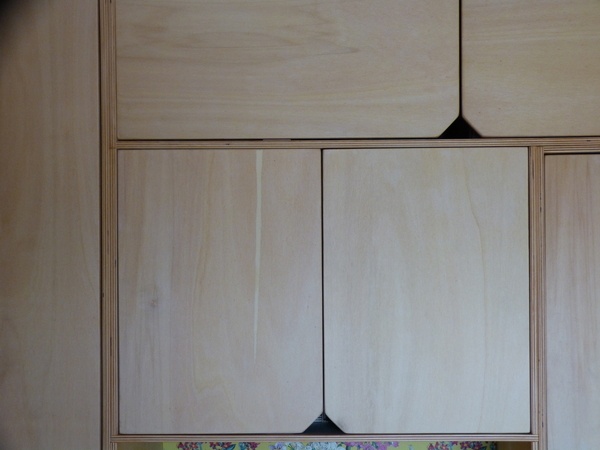 Placard de chambre d'enfant en contreplaqué de peuplier