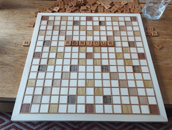 Scrabble marqueterie