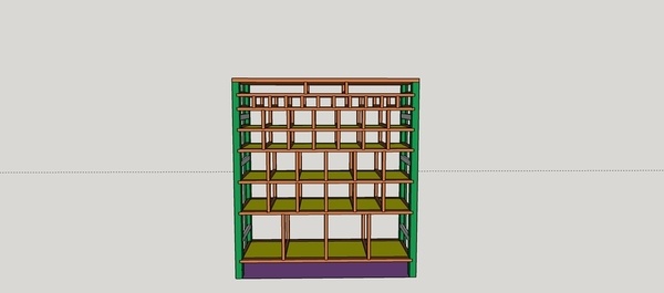Meuble tipe apothicaire 44 tiroirs