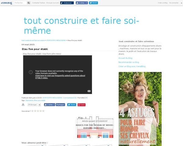 Etau de menuisier DIY