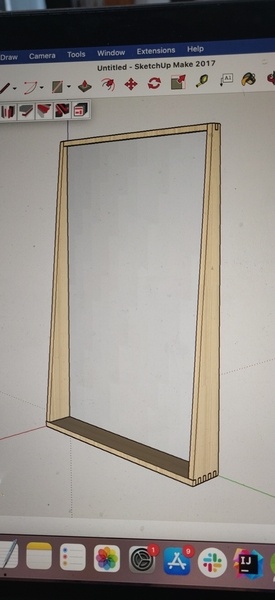 Cadre miroir 600 * 900 avec rainure pour bandeau LED