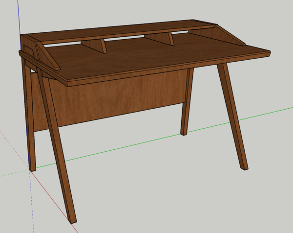 Bureau mid century (inspiré Chris Salomone)
