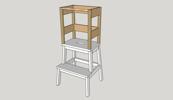 Tour d'apprentissage à partir d'un tabouret IKEA