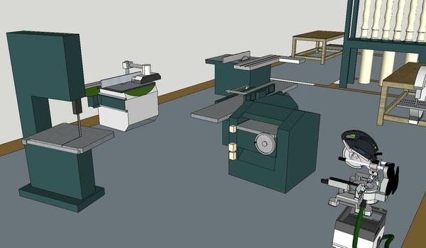 Vue rapide de l'implantation des machines