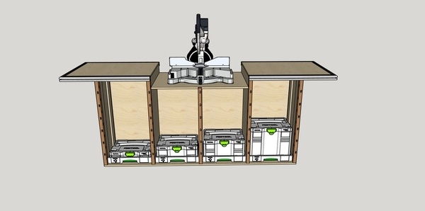 Etabli mobile Kapex pour Systainer Festool (avec tiroir SYS-AZ)