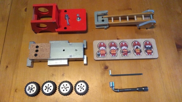 Camion de pompier pour enfant bricoleur