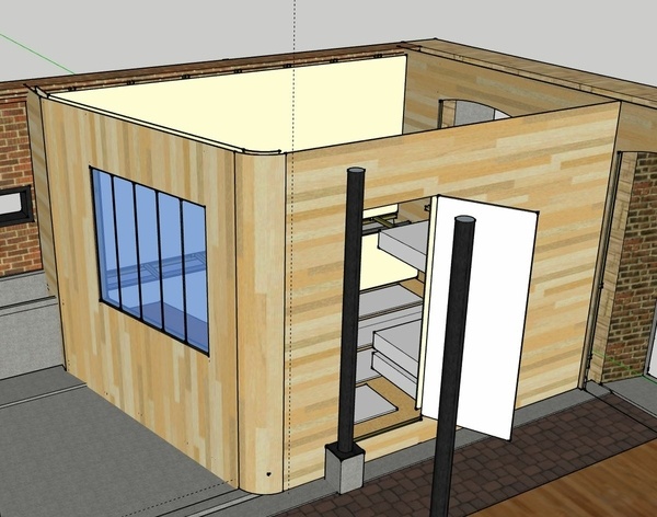 Chantier participatif dans l'atelier collaboratif du Labo M