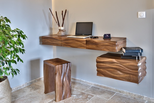 Bureau et caisson en console