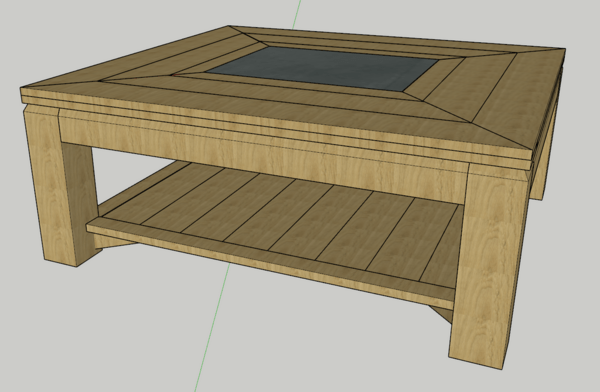 Autour d'une dalle d'ardoise