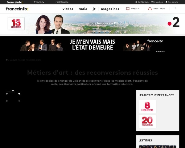 Métiers d'art, des reconversions réussies