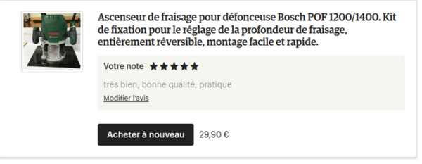 Défonceuse sous table : ascenseur