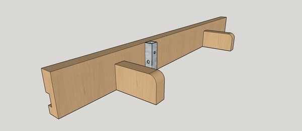 Guide parallèle pour scie de Lurem C210b